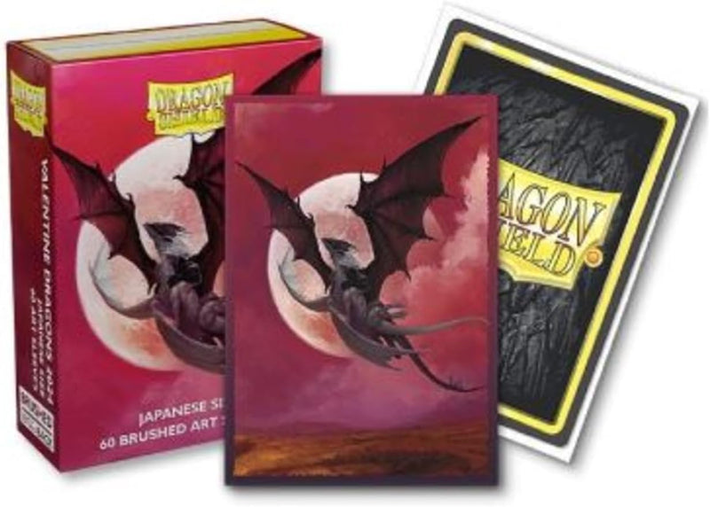 Arcane Tinmen ApS ART12623 Shield: Japanese Brushed Art Sleeves Valentine Dragons 2024 (60