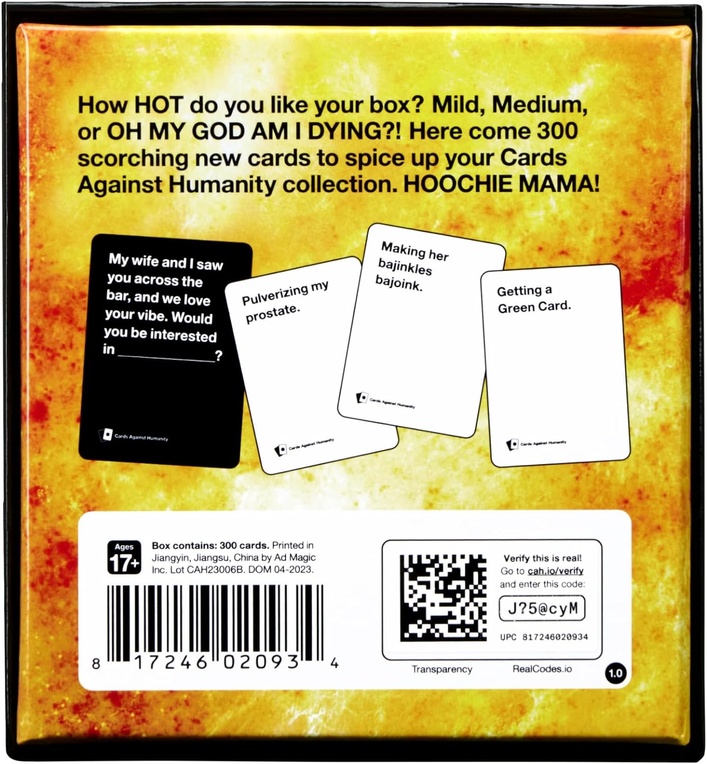 Cards Against Humanity Hot Box Expansion