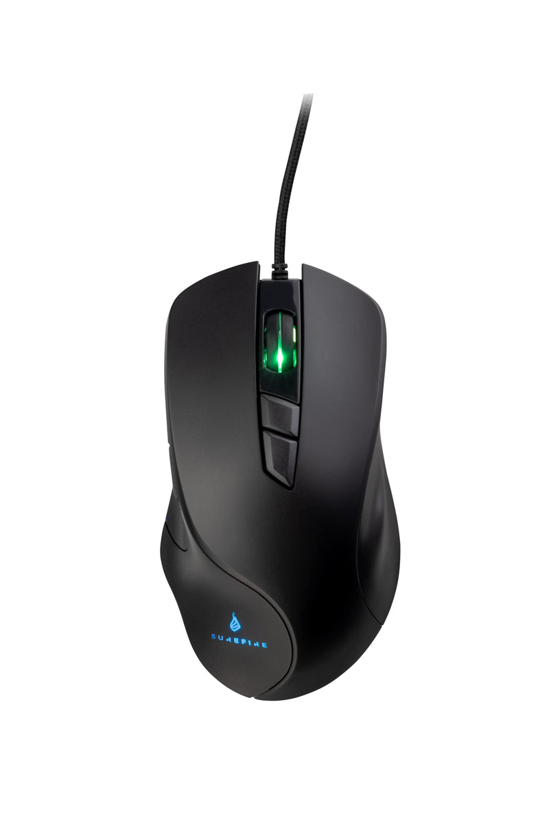 SureFire Martial Claw Gaming Mouse, Gaming Mouse with RGB Lighting, PC Mouse with 7 Programmable Buttons, Wired Mouse, 7200 DPI Computer Mouse with 1.8 m Cable