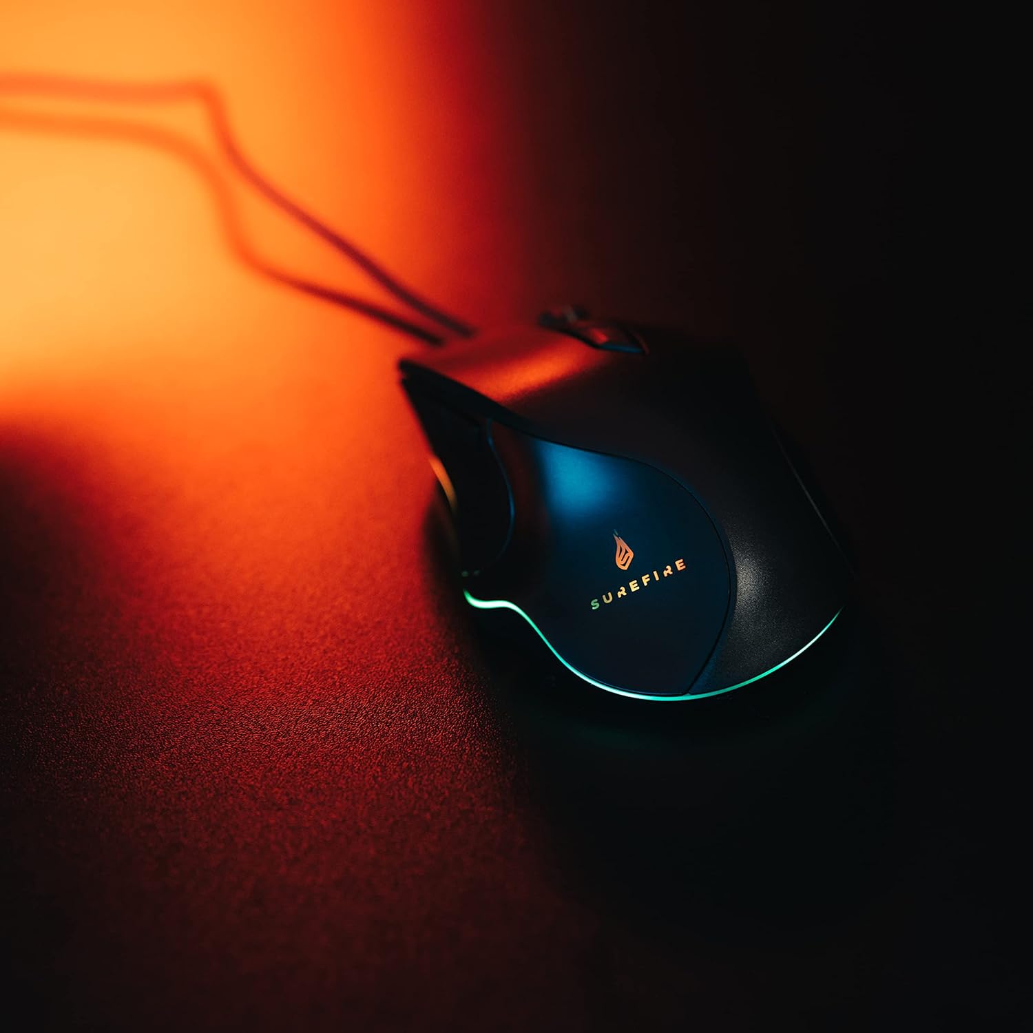 SureFire Martial Claw Gaming Mouse, Gaming Mouse with RGB Lighting, PC Mouse with 7 Programmable Buttons, Wired Mouse, 7200 DPI Computer Mouse with 1.8 m Cable