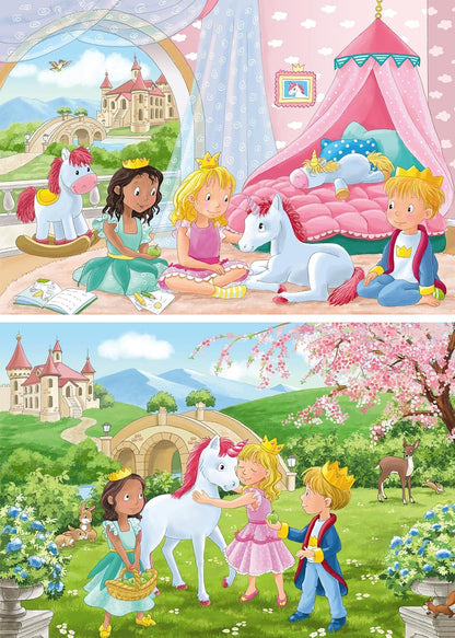 Ravensburger Kinderpuzzle - 12000858 Zauberhafte Freundschaft - 2x12 Teile Puzzle für Kinder ab 3 Jahren