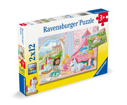 Ravensburger Kinderpuzzle - 12000858 Zauberhafte Freundschaft - 2x12 Teile Puzzle für Kinder ab 3 Jahren