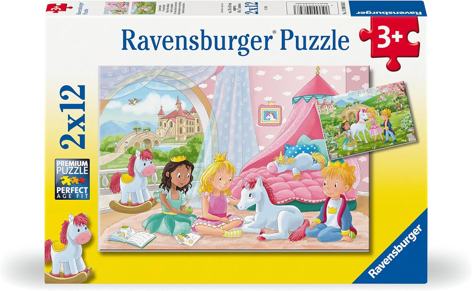 Ravensburger Kinderpuzzle - 12000858 Zauberhafte Freundschaft - 2x12 Teile Puzzle für Kinder ab 3 Jahren