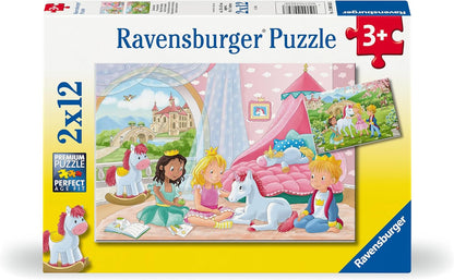 Ravensburger Kinderpuzzle - 12000858 Zauberhafte Freundschaft - 2x12 Teile Puzzle für Kinder ab 3 Jahren