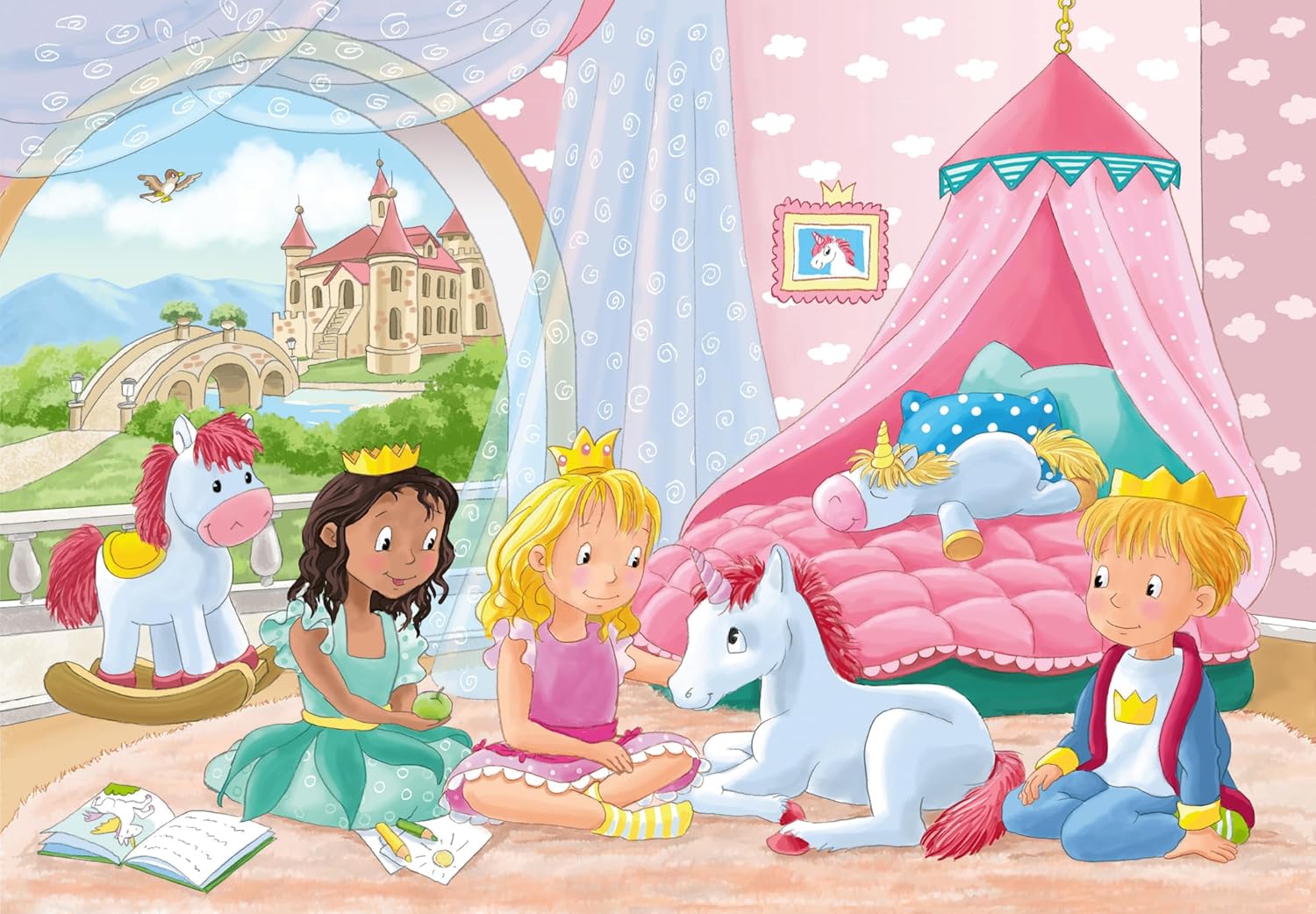 Ravensburger Kinderpuzzle - 12000858 Zauberhafte Freundschaft - 2x12 Teile Puzzle für Kinder ab 3 Jahren