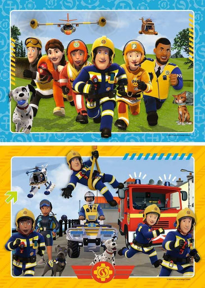 Ravensburger Kinderpuzzle 12001031 - Fireman Sam - 2x12 Teile Fireman Sam Puzzle für Kinder ab 3 Jahren