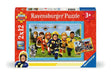 Ravensburger Kinderpuzzle 12001031 - Fireman Sam - 2x12 Teile Fireman Sam Puzzle für Kinder ab 3 Jahren