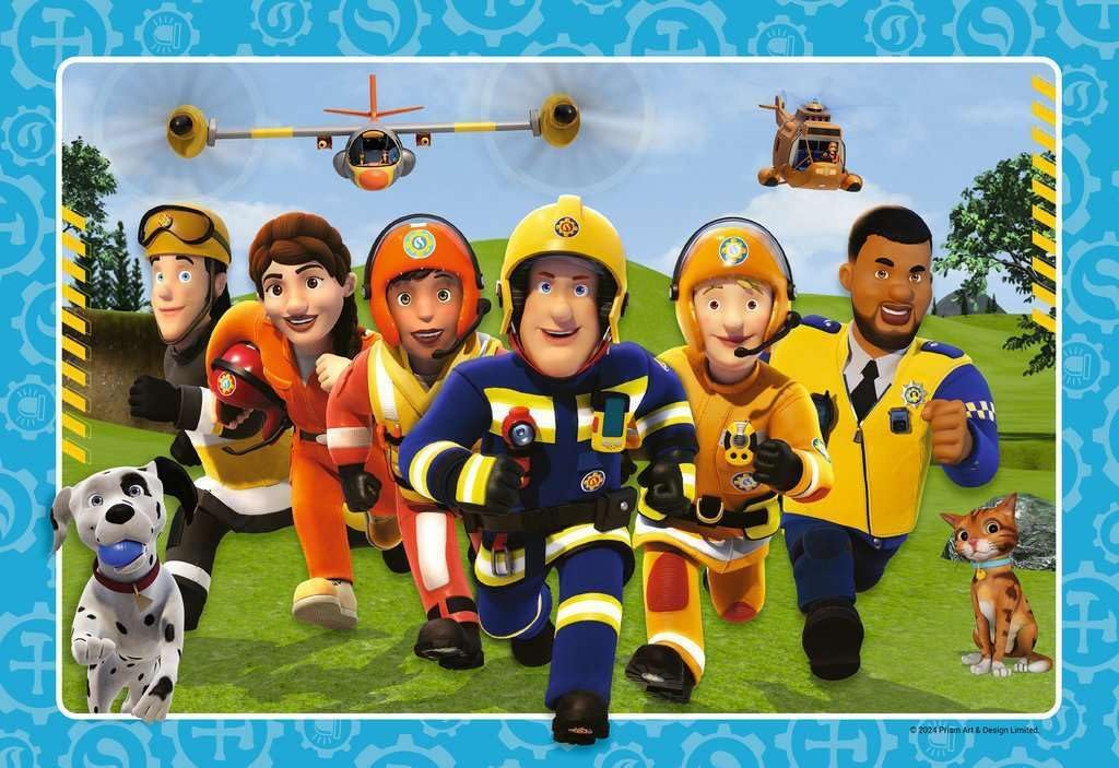 Ravensburger Kinderpuzzle 12001031 - Fireman Sam - 2x12 Teile Fireman Sam Puzzle für Kinder ab 3 Jahren