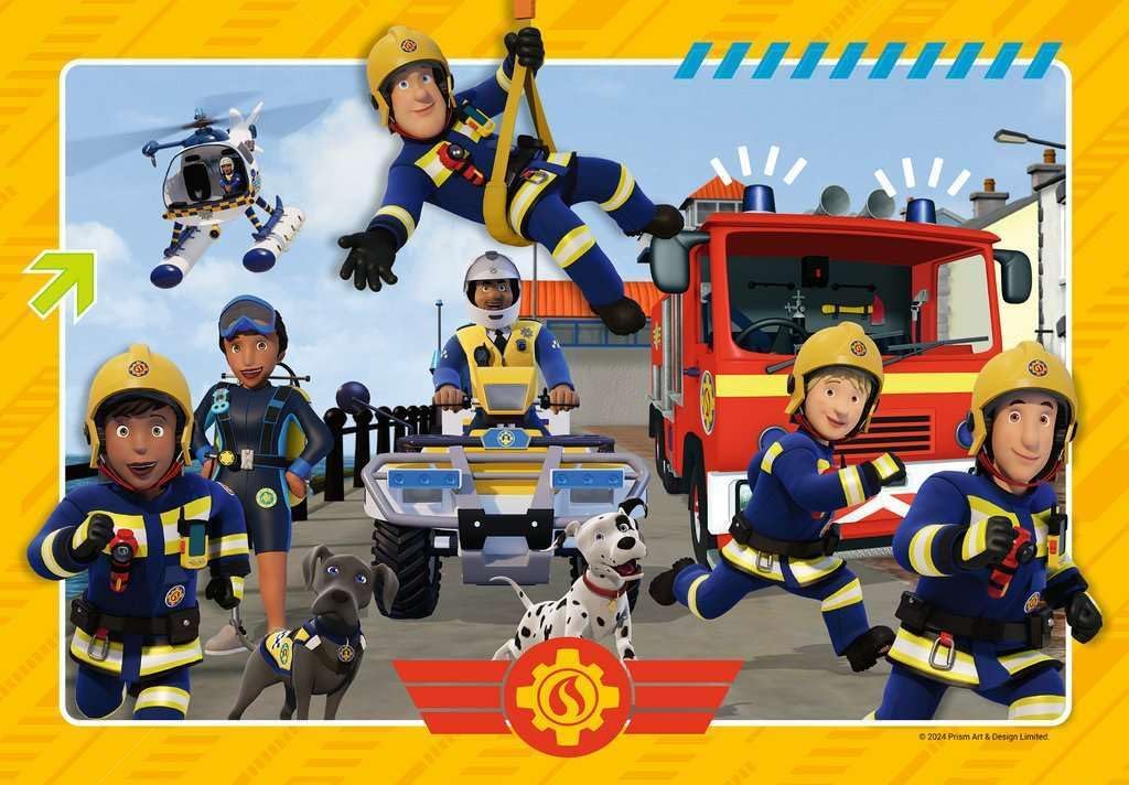 Ravensburger Kinderpuzzle 12001031 - Fireman Sam - 2x12 Teile Fireman Sam Puzzle für Kinder ab 3 Jahren