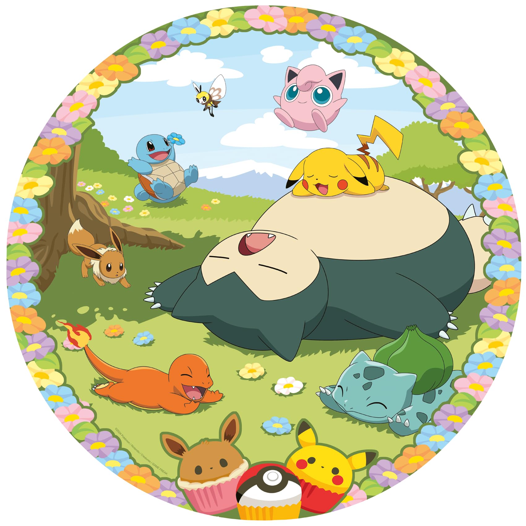 Ravensburger 12001131 - Blooming Pokémon - 500 pieces jigsaw puzzle – Puzzle for adults and kids age 12 years up, Pokémon Puzzle, gifts for Pokémon fans