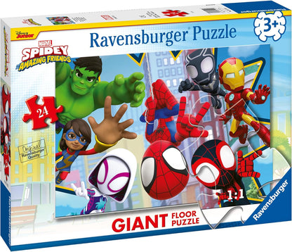 Ravensburger 3182 Marvel Spiderman Spidey & His Amazing Friends 24 Piece Giant Floor Jigsaw Puzzle for Kids Age 3 Years Up