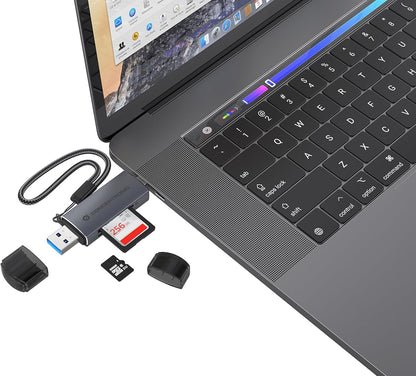 CONCEPTRONIC BIAN05G 2-in-1 USB 3.0 Dual Plug Card Reader SD/MicroSD 3.0 UHS-I