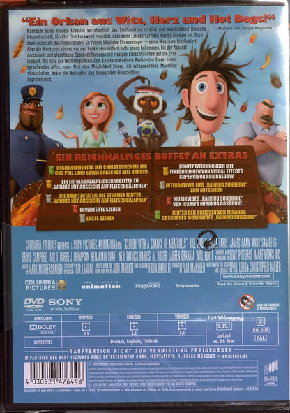 Wolkig mit Aussicht auf Fleischbällchen (DVD
