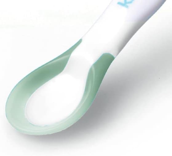 KidsMe Suction Bowl with Ideal TemperatureFeeding Spoon Set - Gray Blister Card