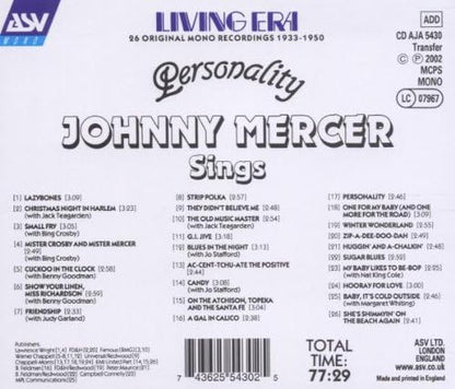 Personality - Johnny Mercer Sings