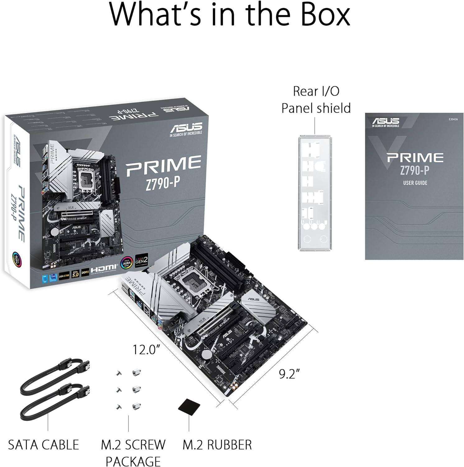 ASUS Prime Z790-P CSM Mainboard Sockel Intel LGA1700 (ATX, PCIe 5.0, DDR5 Speicher, 3x M.2, HDMI, DisplayPort, ASUS Corporate Stable Model, ASUS Control Center Express)
