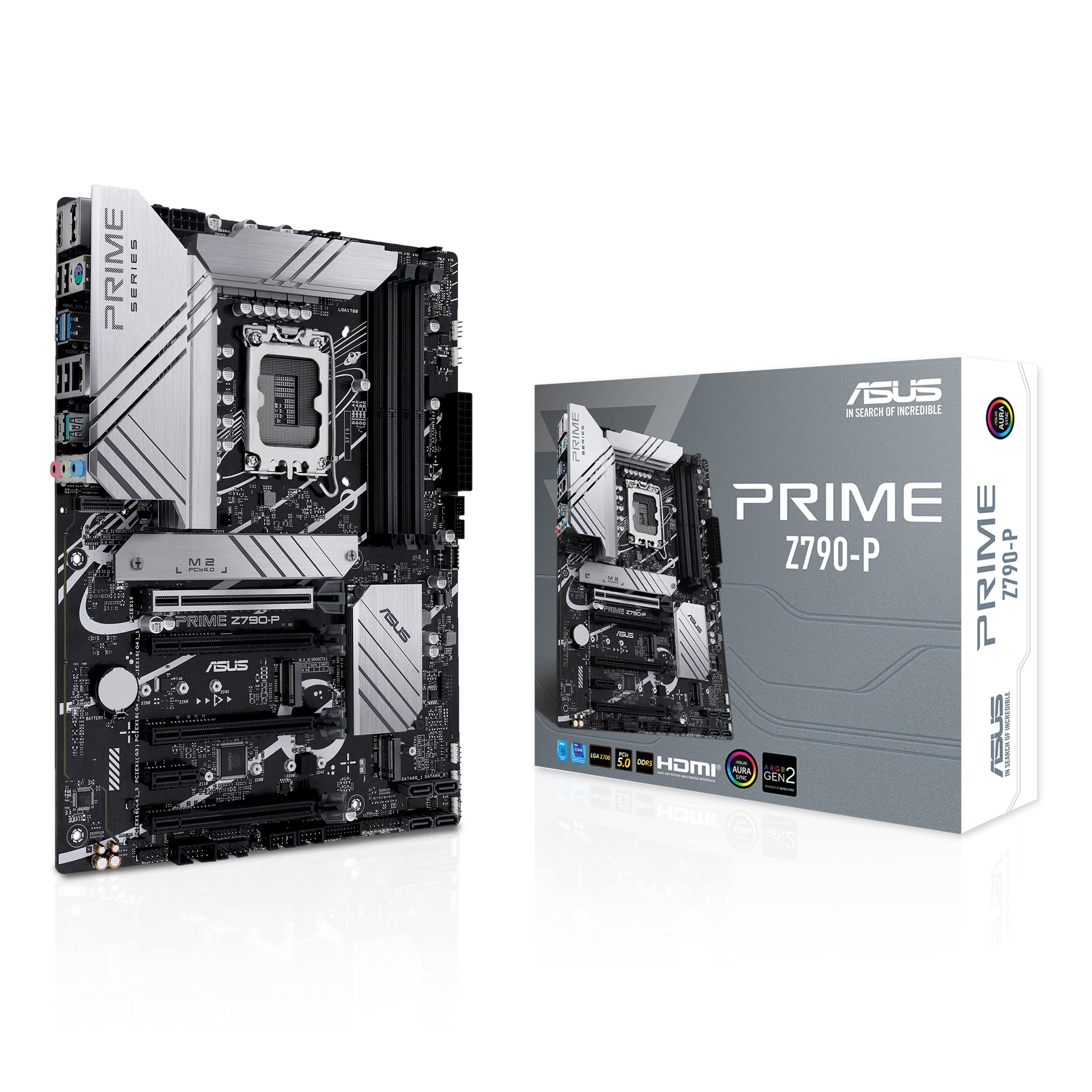 ASUS Prime Z790-P CSM Mainboard Sockel Intel LGA1700 (ATX, PCIe 5.0, DDR5 Speicher, 3x M.2, HDMI, DisplayPort, ASUS Corporate Stable Model, ASUS Control Center Express)