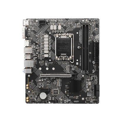 MSI PRO H610M-G Motherboard, Micro-ATX - Supports Intel 12th & 13th Gen Core Processors, LGA 1700 - DDR5 Memory Boost 4800MHz/MAX, PCIe 4.0 x16 Slot, M.2 Gen3 Slot