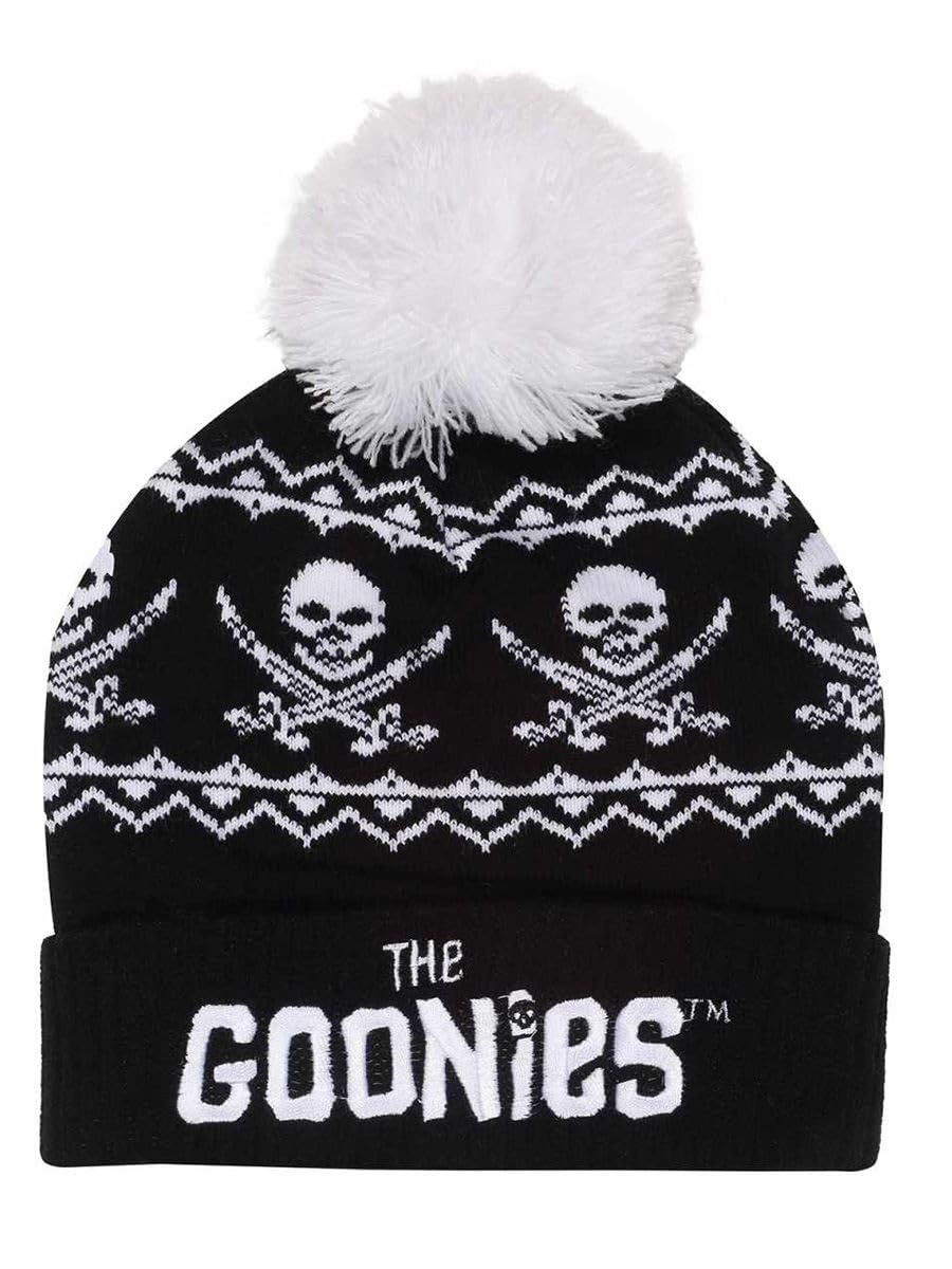 Heroes Inc Unisex Crossbones Bonnet de Neige Noir Cap, Noir