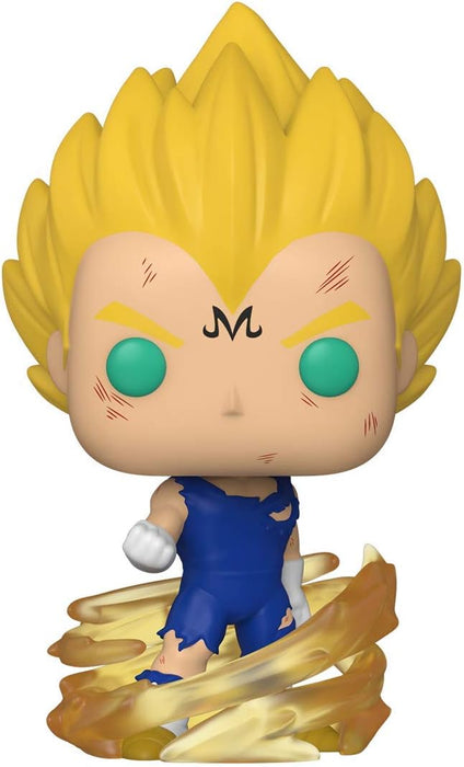Funko POP! & Tee: DBZ - Majin Vegeta - Glow In the Dark - Medium - T-Shirt - Clothes With Collectable Vinyl Figure - Gift Idea - Toys and Short Sleeve Top for Adults Unisex Men and Women - Anime Fans