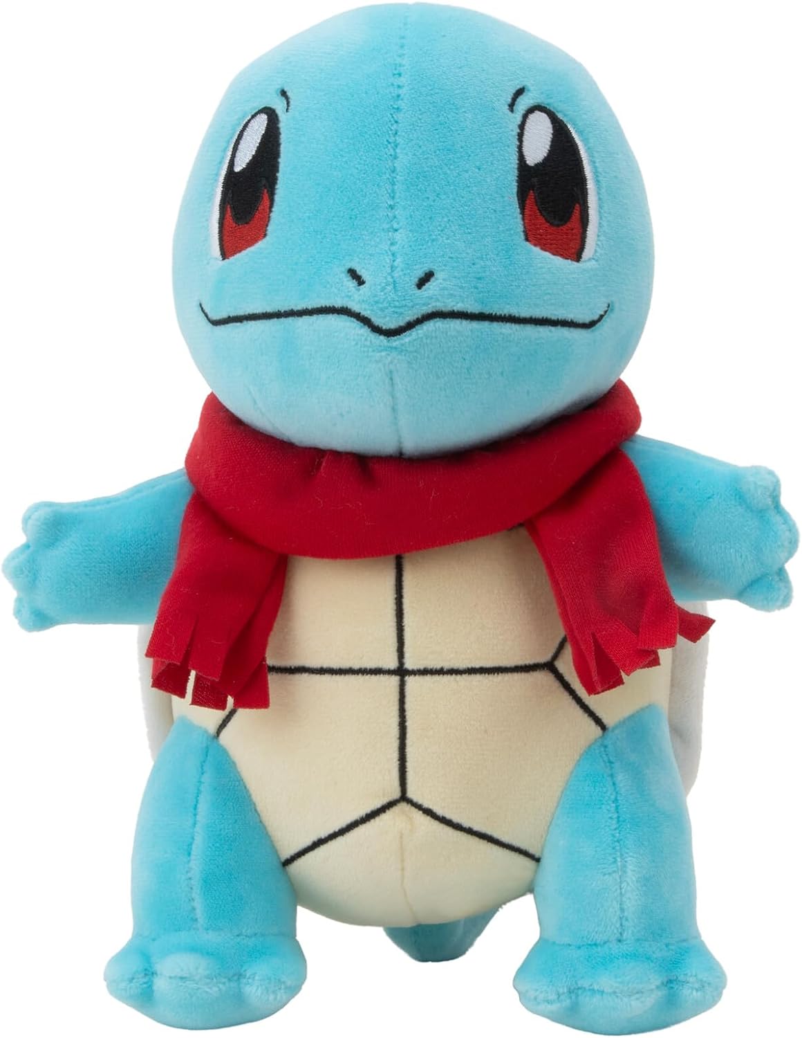 Pokémon Official & Premium Quality 8-inch Holiday Squirtle Plush with Red Scarf - 8-Inch Squirtle Plush with Unique Accessory