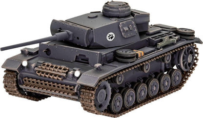 Revell, Unvarnished 03501 PzKpfw.III Ausf.L World of Tanks 1:72 Scale Plastic model kit