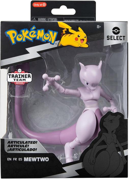 Pokémon PKW2417 Super-Articulated 6-inch Mewtwo-Authentic Details Series, Select Figure
