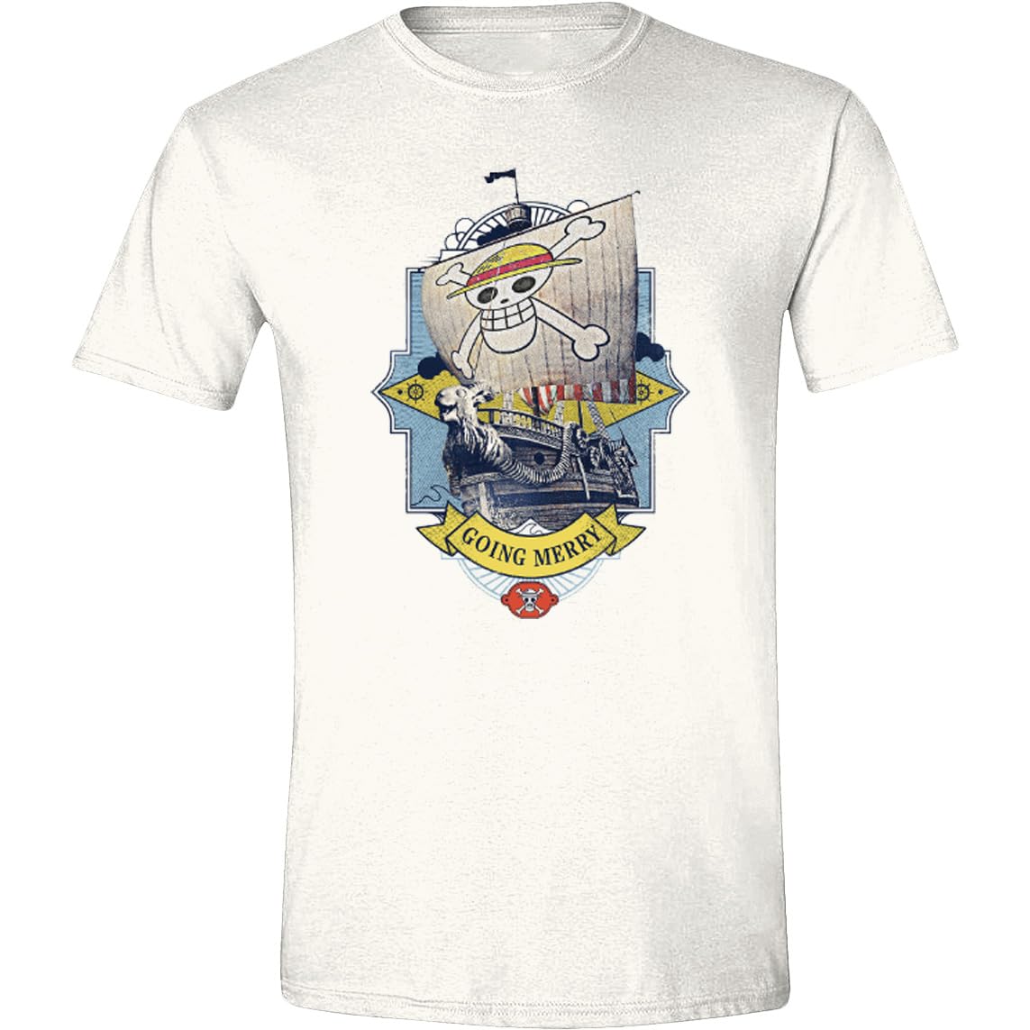 One Piece - T-shirt vintage Going Merry M Blanc.