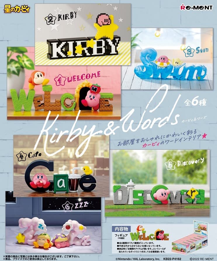 Kirby assortiment figurines Kirby & Words 6 cm (6)