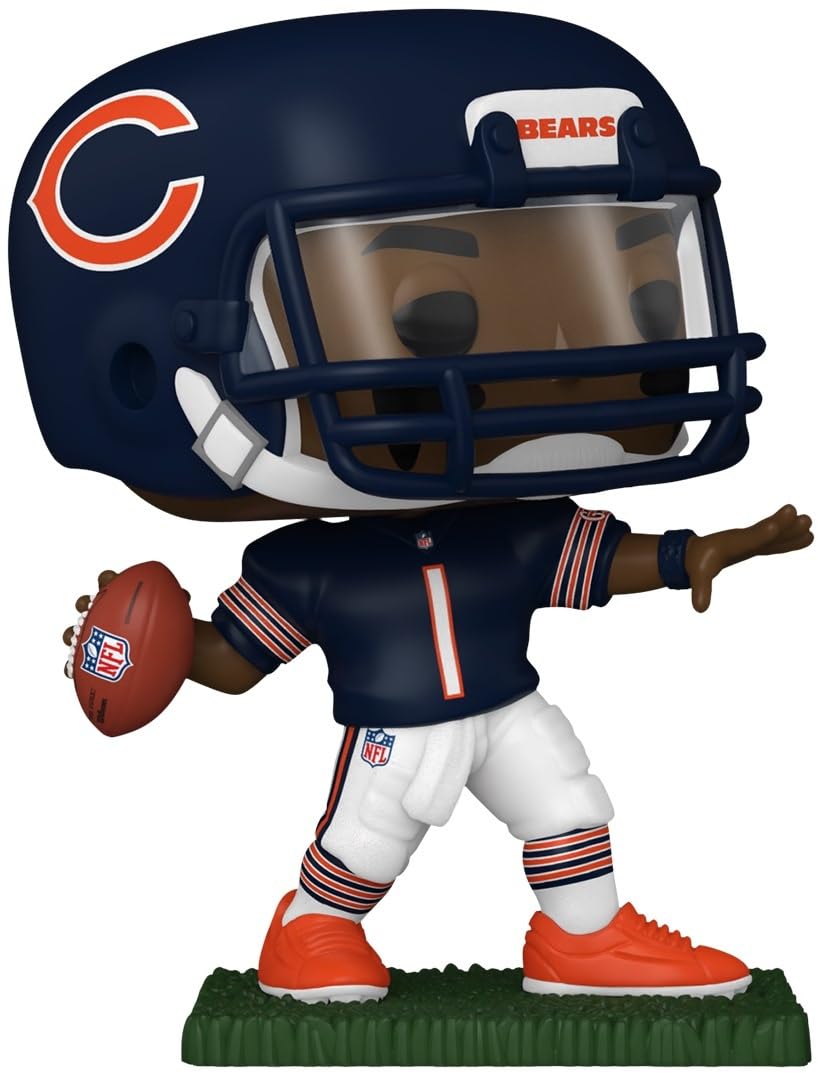 Funko POP! NFL: Bears - Justin Fields - Collectable Vinyl Figure - Gift Idea - Official Merchandise - Toys for Kids & Adults - Sports Fans - Model Figure for Collectors and Display
