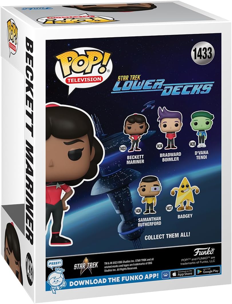 Funko POP! TV: Star Trek LD - Beckett Mariner - Star Trek Lower Decks - Collectable Vinyl Figure - Gift Idea - Official Merchandise - Toys for Kids & Adults - Cartoons Fans
