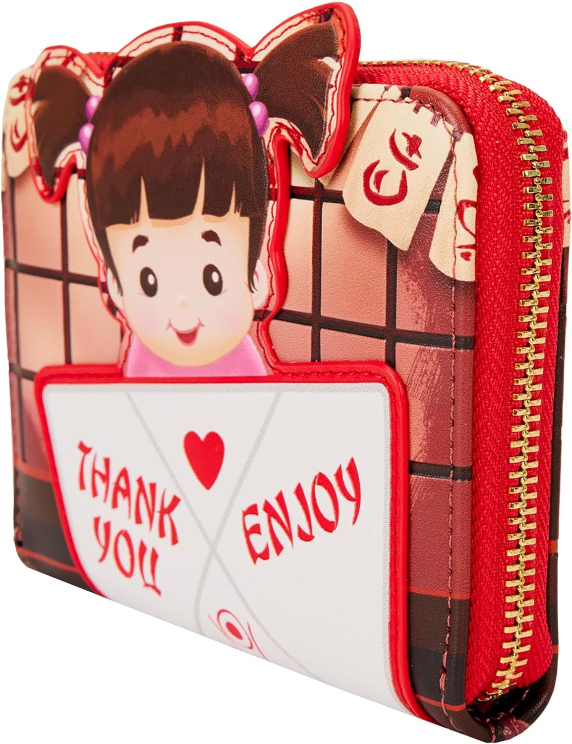 Loungefly Disney Monsters Inc Takeout Boo Faux Leather Zip Around Wallet