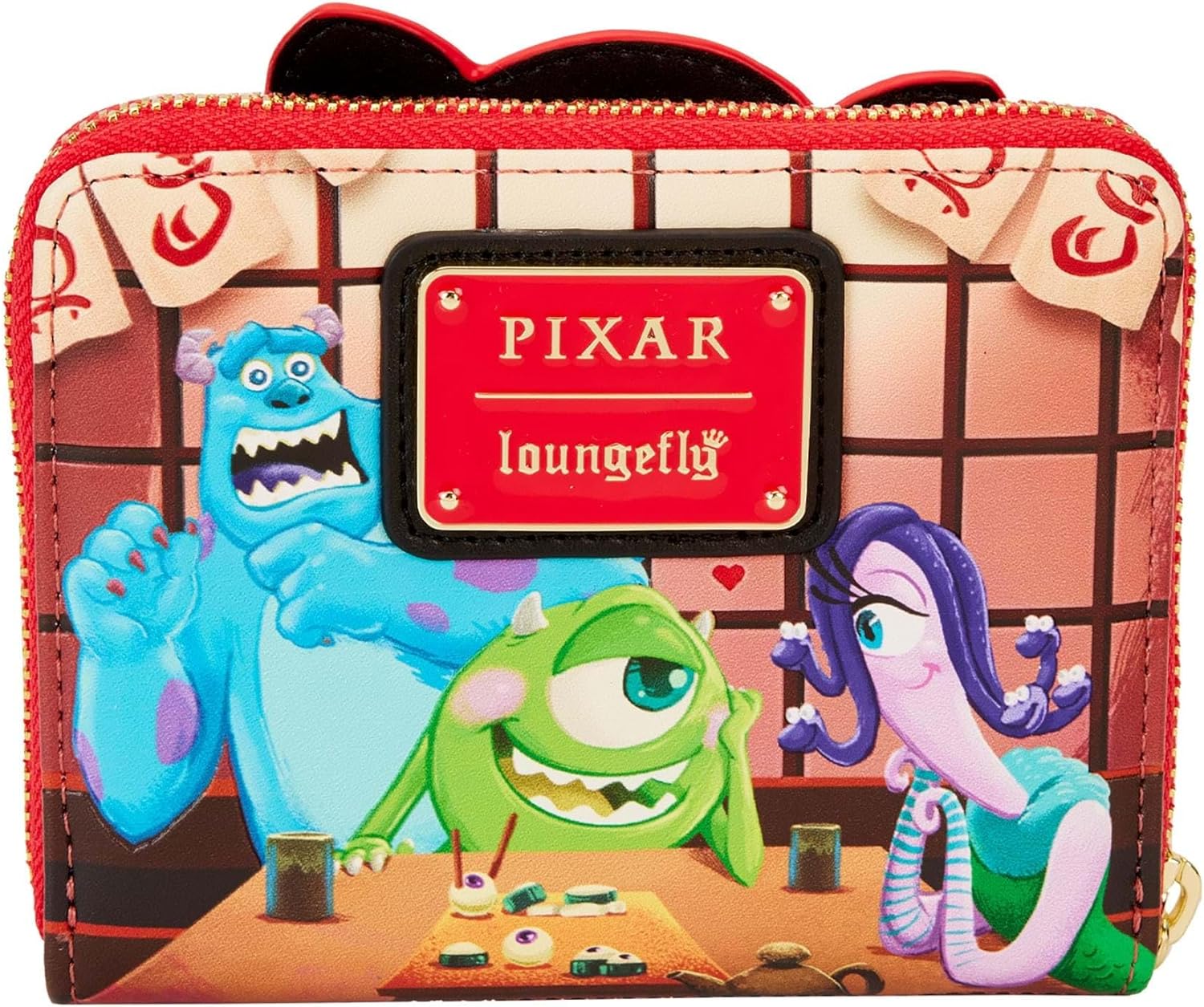 Loungefly Disney Monsters Inc Takeout Boo Faux Leather Zip Around Wallet