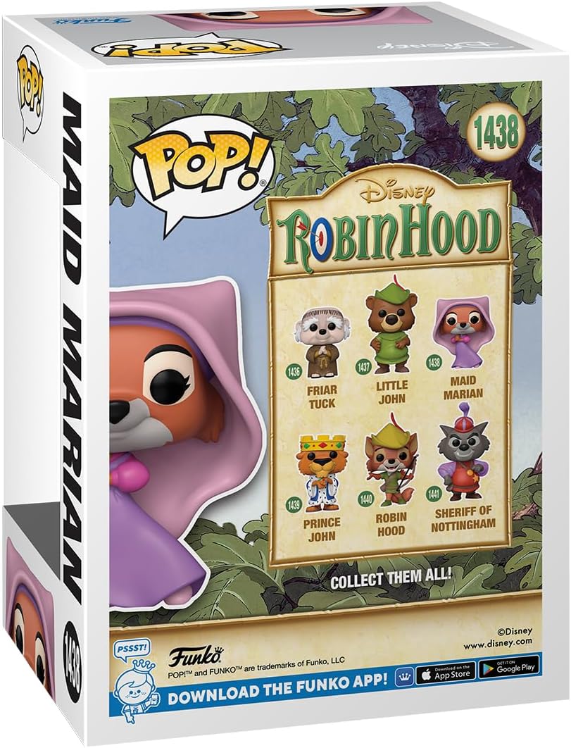 Funko POP! Disney: Robin Hood - Maid Marian - Collectable Vinyl Figure - Gift Idea - Official Merchandise - Toys for Kids & Adults - Movies Fans - Model Figure for Collectors and Display