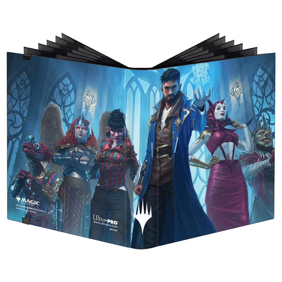 Ultra PRO MTG Murders at Karlov Manor 4-Pocket PRO-Binder for Magic: The Gathering, almacena y protege hasta 160 tarjetas de tamaño estándar, bolsillos laterales seguros de carga, se adapta a