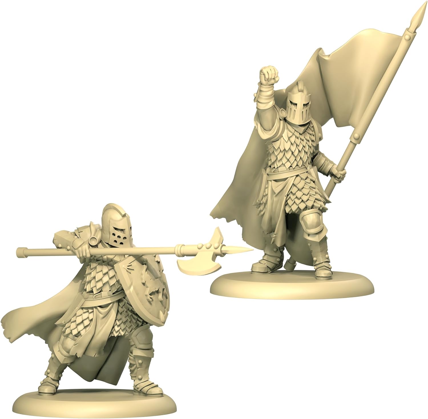 CMON A Song of Ice and Fire Tabletop Miniatur-Spiel Baratheon Halberdiers Unit Box – Haus Baratheon Vanguard Defense! Strategiespiel für Erwachsene, ab 14 Jahren, 2+ Spieler, 45–60 Minuten Spielzeit