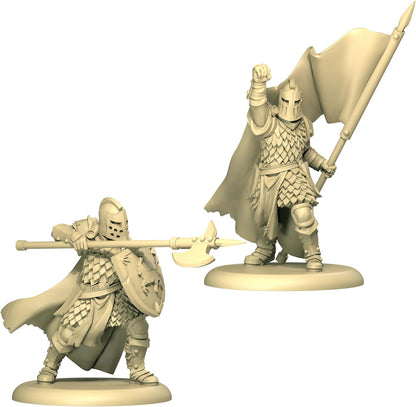CMON A Song of Ice and Fire Tabletop Miniatur-Spiel Baratheon Halberdiers Unit Box – Haus Baratheon Vanguard Defense! Strategiespiel für Erwachsene, ab 14 Jahren, 2+ Spieler, 45–60 Minuten Spielzeit