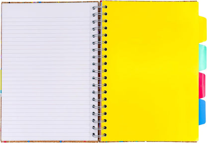 Pukka Pad, Pukka Planet B5 Cork Project Book – Twin Wire Bound Notebook with 200 Pages, 100 Sheets of FSC Recycled, 8mm Lined, 80GSM Paper for Home, School, and Office Organisation – 21.7 x 18.1cm