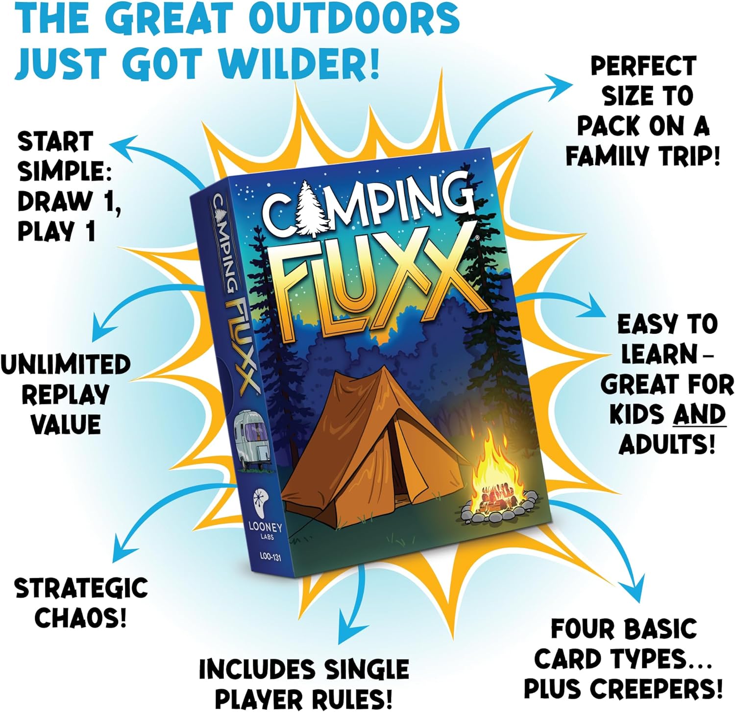 Camping Fluxx Card Game: Where The Wilderness Beckons!