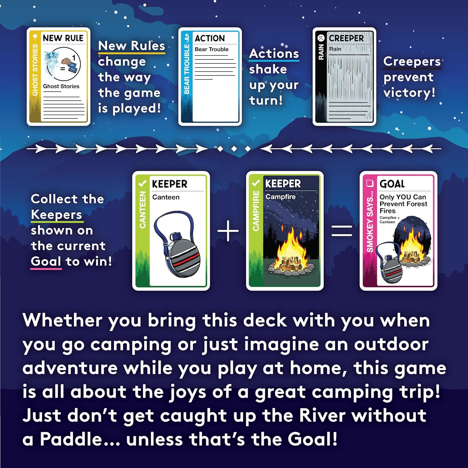 Camping Fluxx Card Game: Where The Wilderness Beckons!