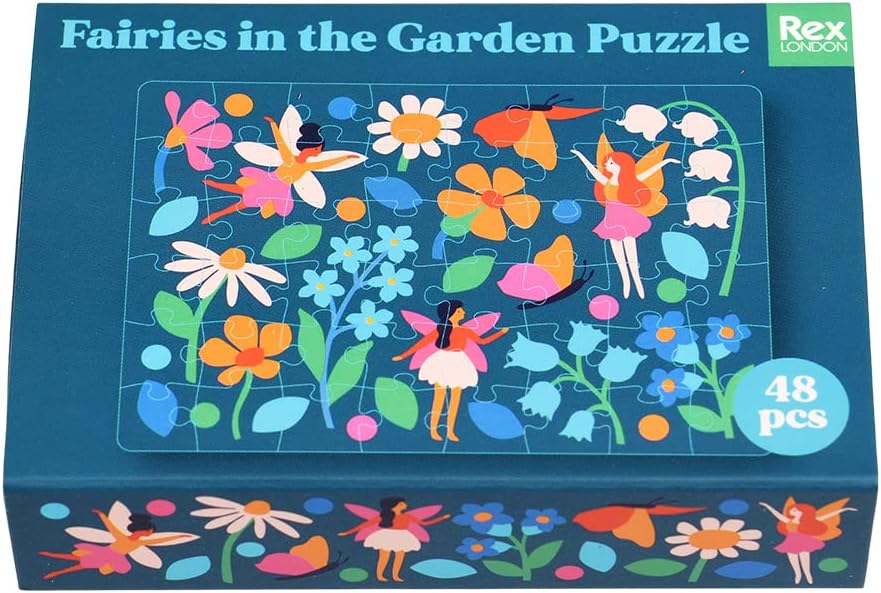 48 Pieces Fairies In The Garden Mini Matchbox Puzzle