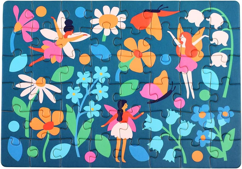 48 Pieces Fairies In The Garden Mini Matchbox Puzzle