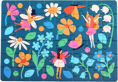 48 Pieces Fairies In The Garden Mini Matchbox Puzzle
