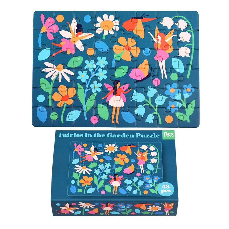 48 Pieces Fairies In The Garden Mini Matchbox Puzzle