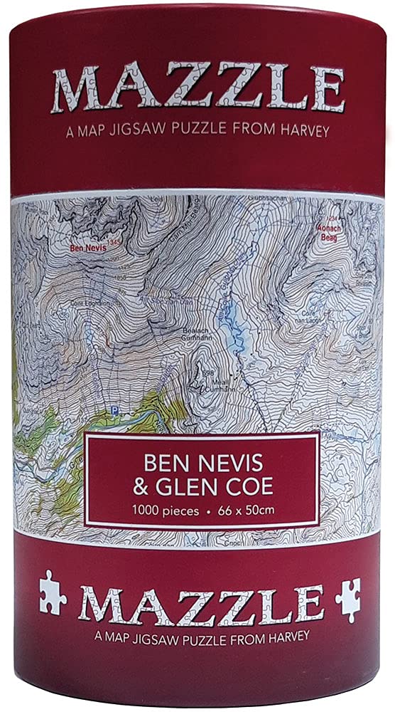 Ben Nevis & Glen Coe Mazzle (Map Jigsaw Puzzle