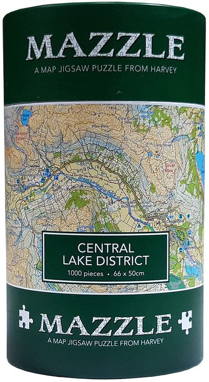Central Lake District Mazzle (Map Jigsaw Puzzle