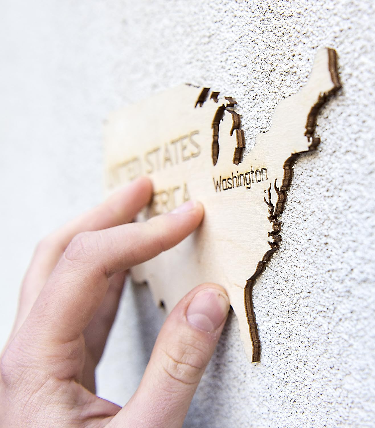 Wooden City World Map XL 120 x 80 Cm, Wooden Color, one Size