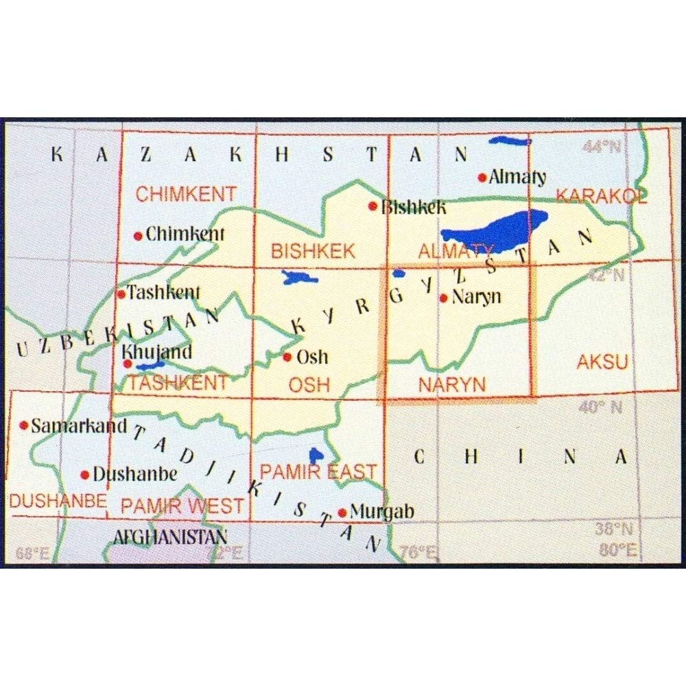 Naryn: Topographical (Central Asia Maps S.