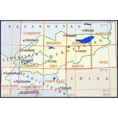 Naryn: Topographical (Central Asia Maps S.