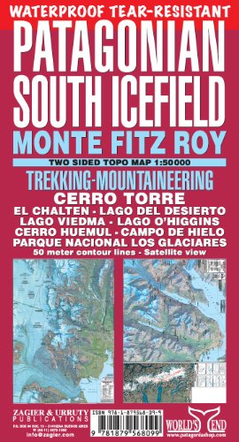 Patagonian South Icefield Map